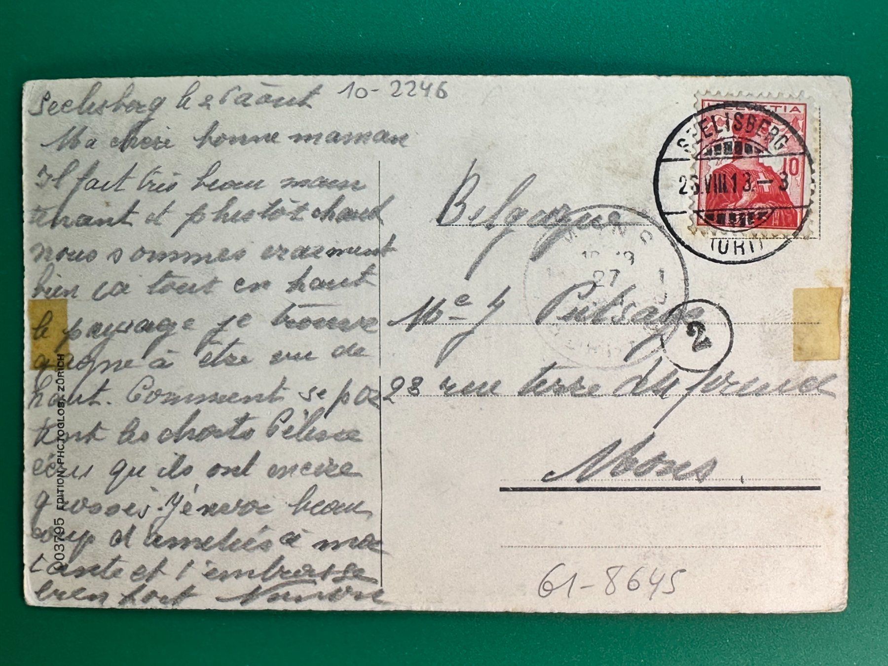 Ansichtskarten: Partie an der Axenstrasse – Gebraucht aus Steg VS von danwer74 1