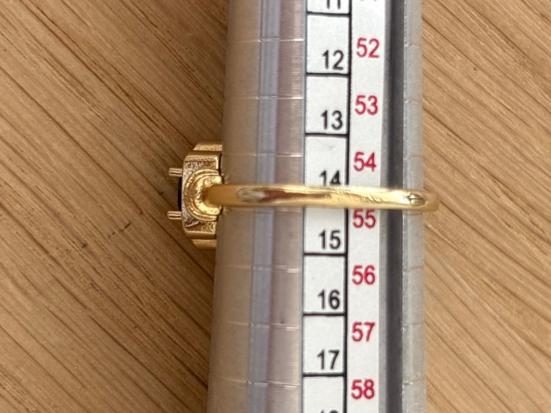 Anelli: Luxus Elegante Gr.17/7 Ring Farbe:  Gold/ blau – Nuovo (secondo la descrizione) da Biel-Bienne venduto da Roserosse13 7