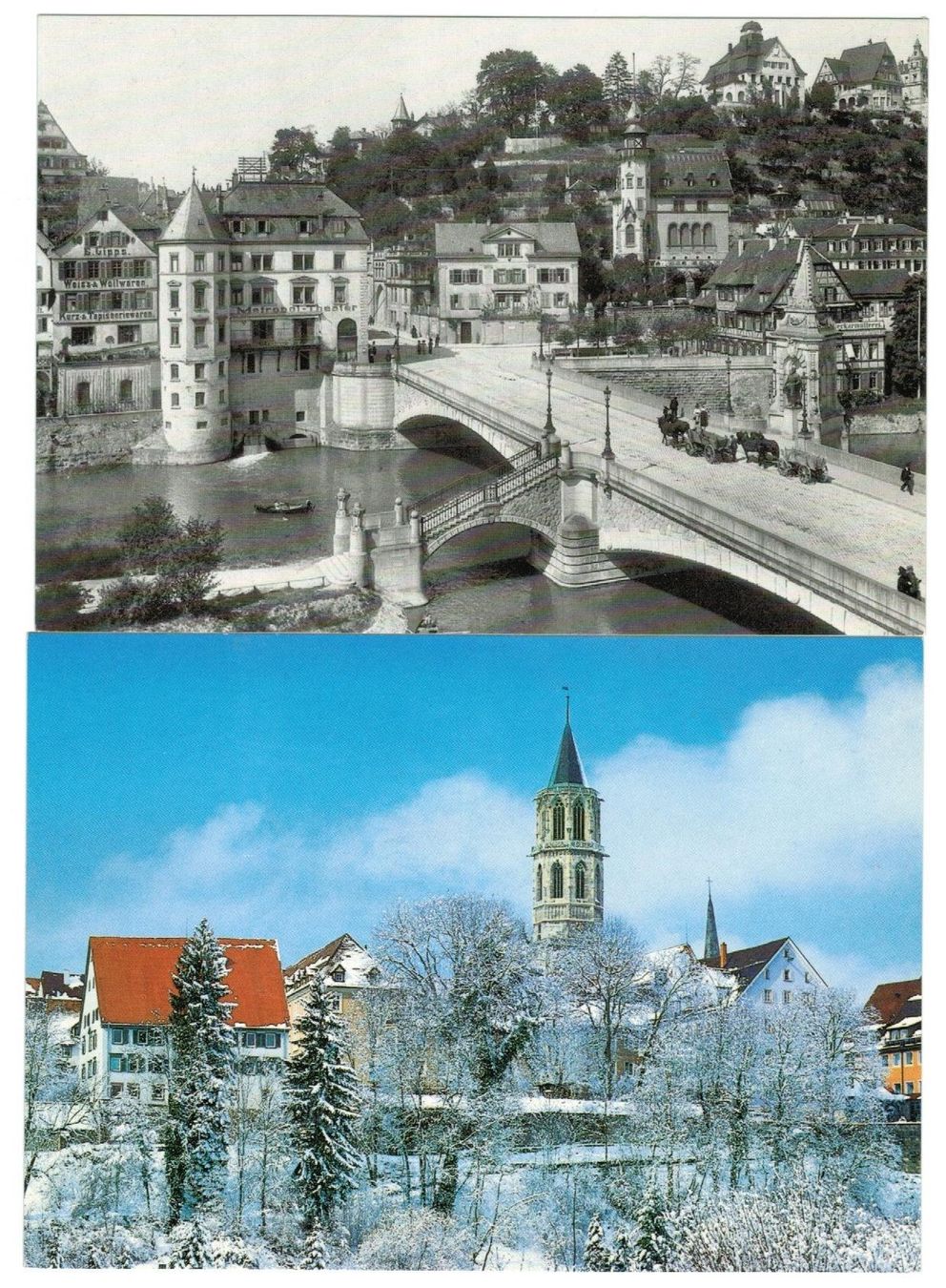 Cartoline postali: 2 AK Tübingen – Usato da Zürich venduto da Tolima194