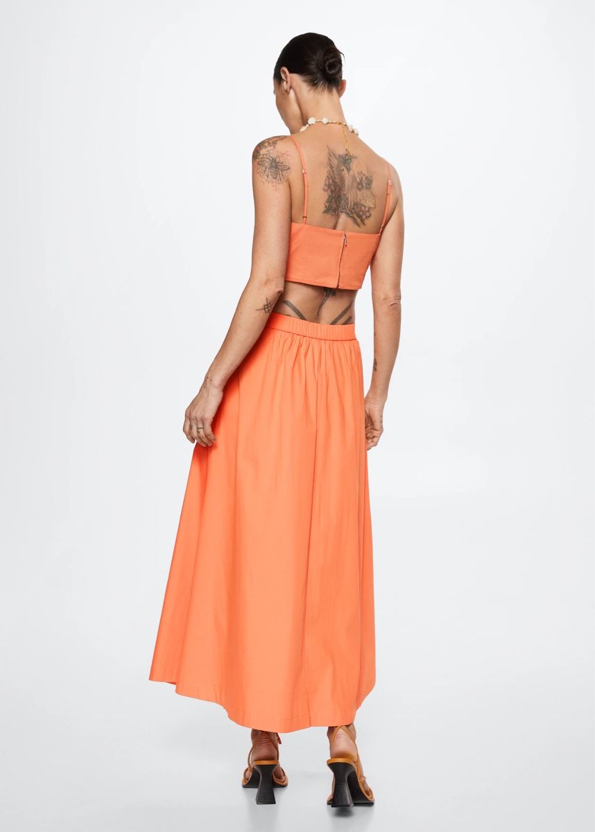 Mango Röcke: Mango Orange Flared Midi Skirt Size S – Gebraucht aus Zürich von ann_in_zuri 2