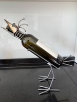 origineller Flaschenhalter Metall Huhn
