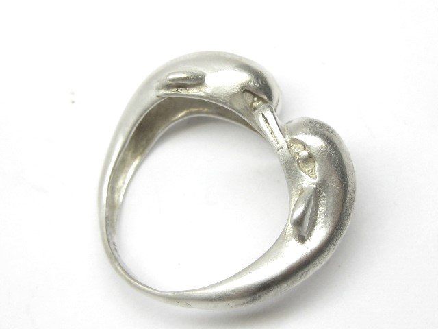Anelli: Vintage Ring Silber 925  2 x Delfin Gr. 61 – Usato da Ermatingen venduto da Decovin 3