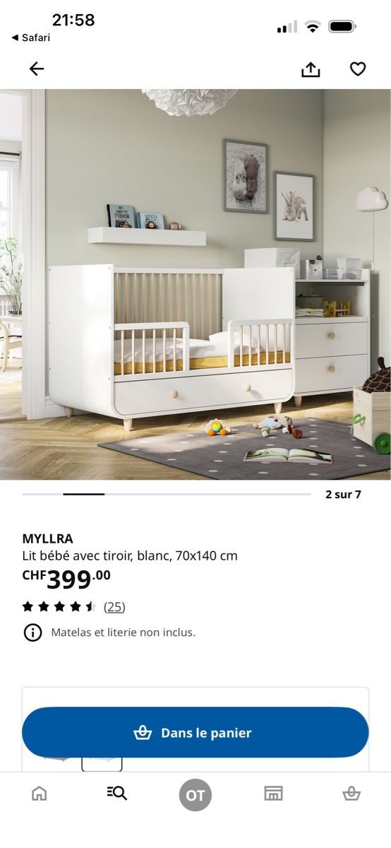 Ikea Betten: Lit IKEA myllra – Gebraucht aus Carouge GE von Leeleelee2 1