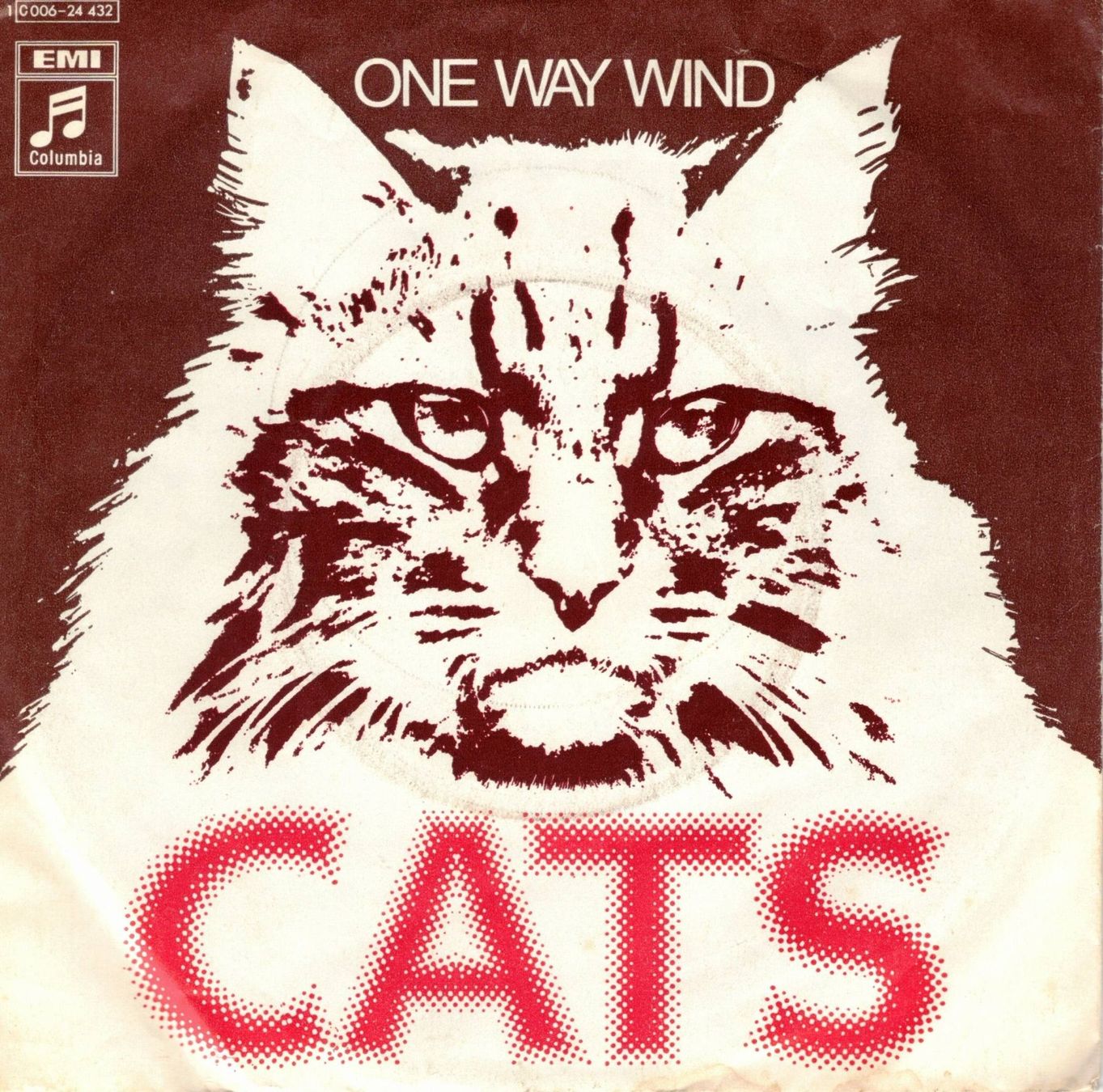Vinyles: Cats  --  One way wind  Single7 – D'occasion à Rheinau par asteng