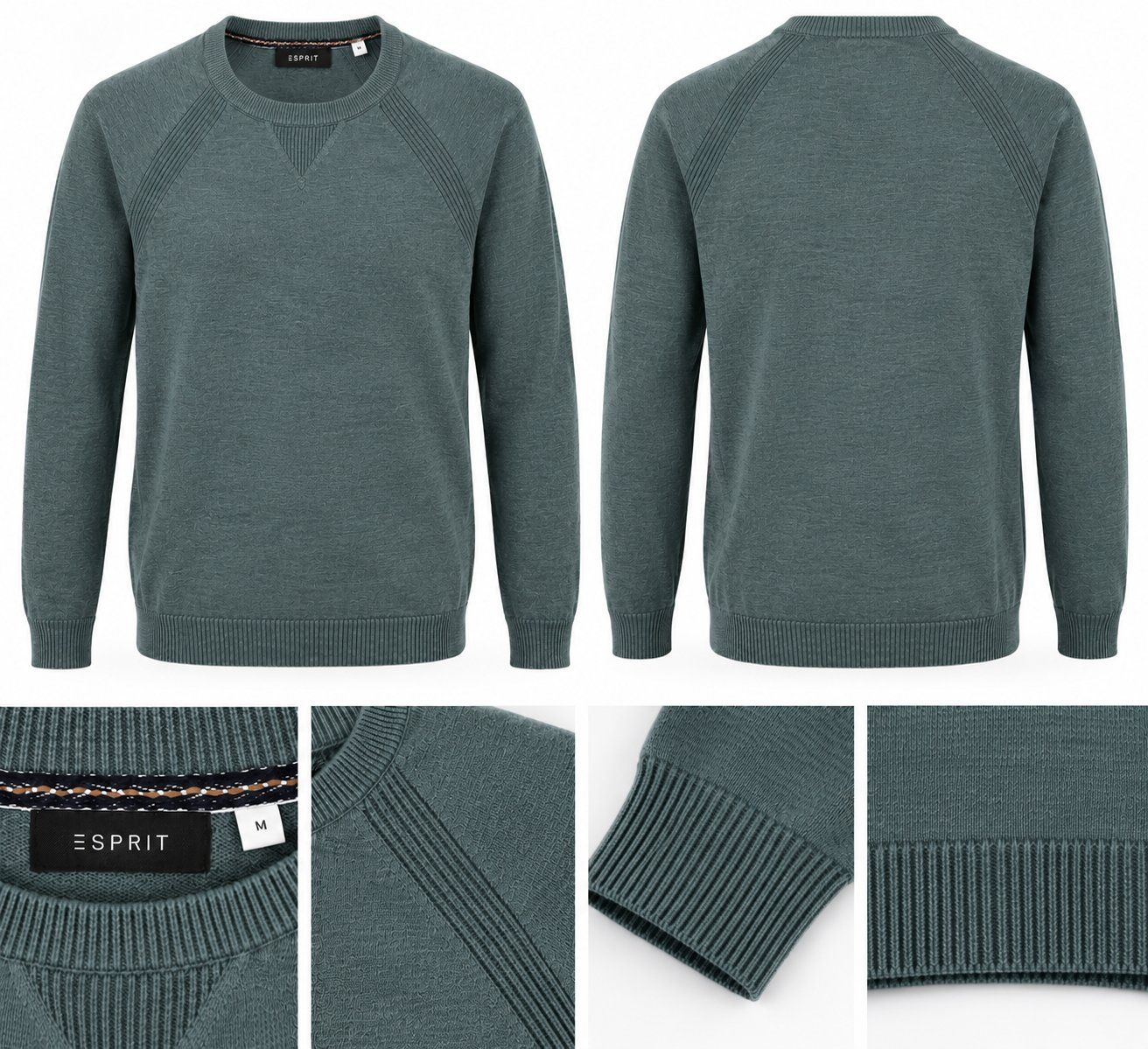 Esprit Maglioni & Felpe: Esprit Strickpullover blaugrün Gr. M – Usato da St.Gallen venduto da primito