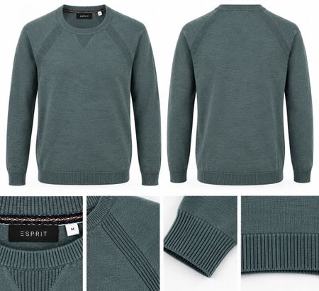 Esprit Strickpullover blaugrün Gr. M