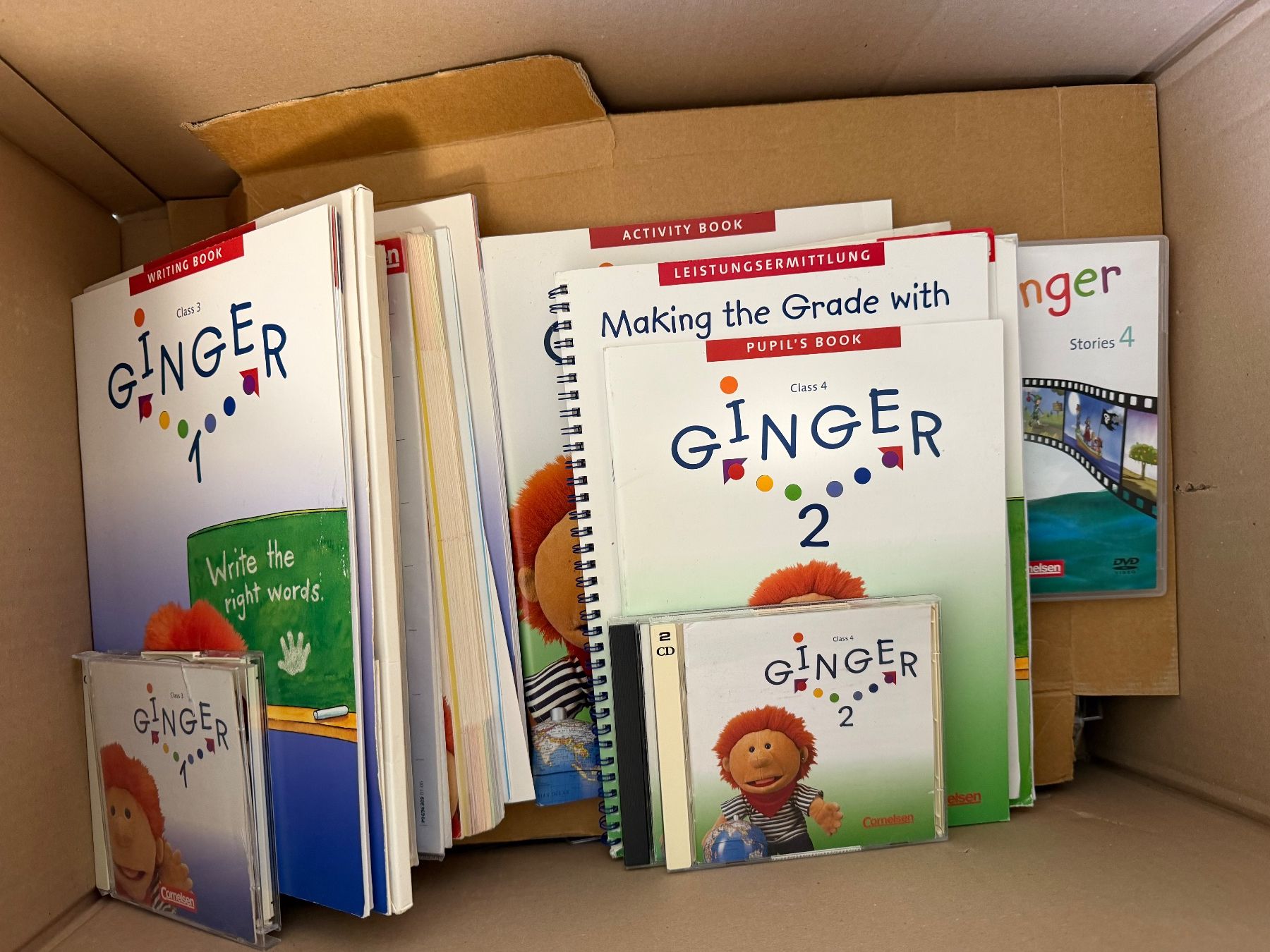 Libri: Lehrmittel KOMPLETT Ginger 1 und Ginger 2 – Usato da Meilen venduto da Comar