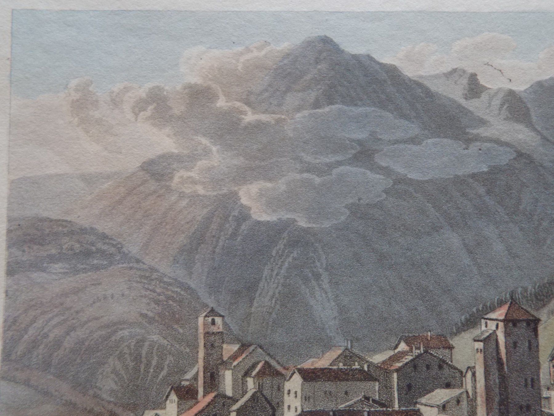 Gravures: View village Simplon Valais – D'occasion à Risch par Rischli15 6