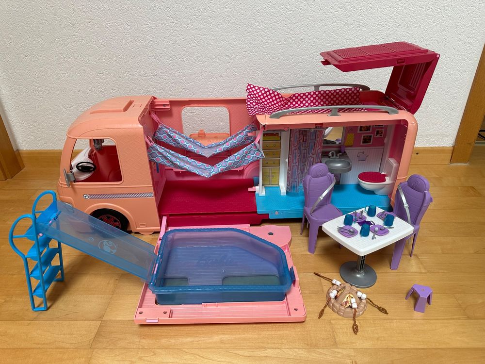 Schne Barbie Camper Mit Pool Bilder