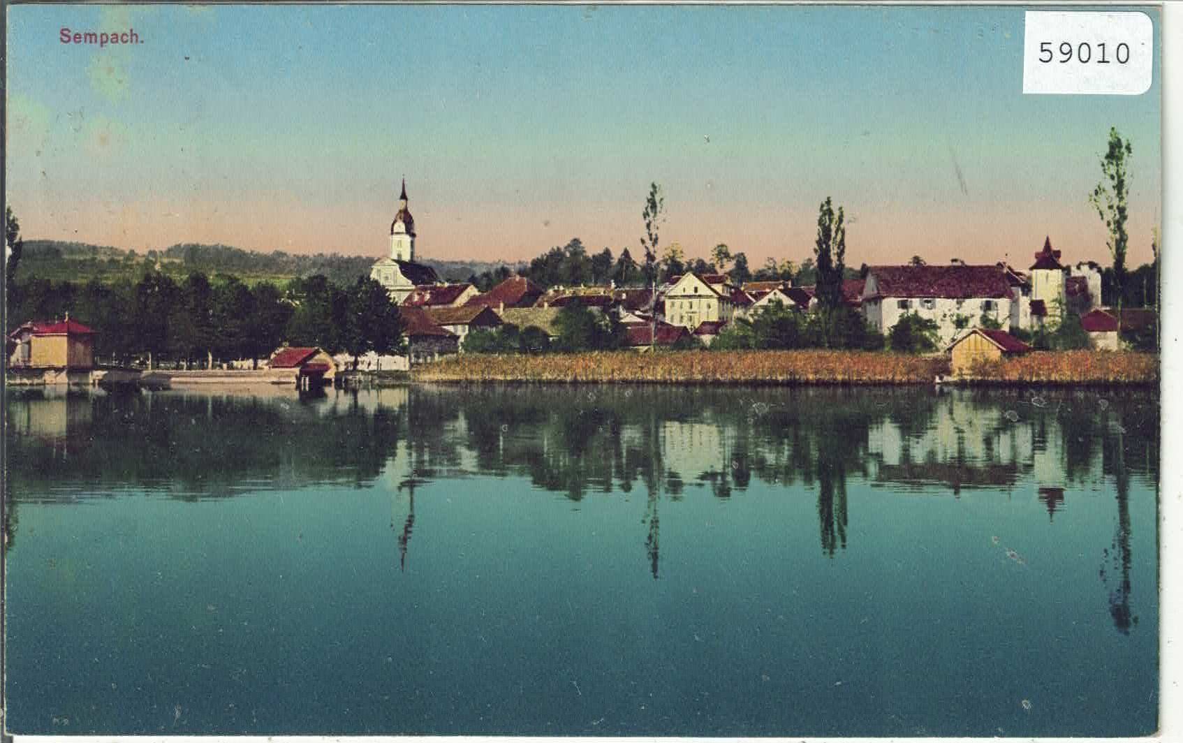 Ansichtskarten: Sempach - Generalansicht - Litho – Gebraucht aus Ettingen von Kartenplanet