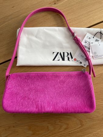 Zara Tasche, Pink, Neu mit Etikett, Leder.