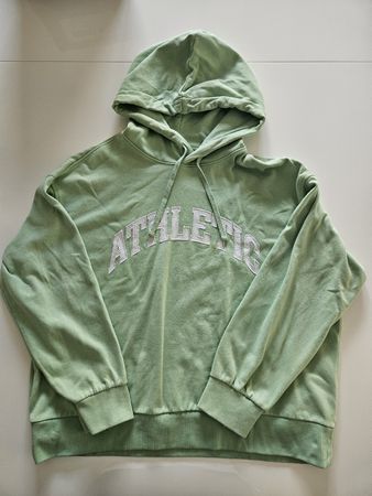 Hoodie mit Athletic aufschrift, Grösse M, Grün