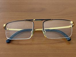 Vintage Chai No3 vergoldete Brille/Fassung