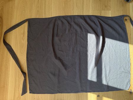 Sarong aus Leinen von by the sea - Grösse M, dunkelgrau