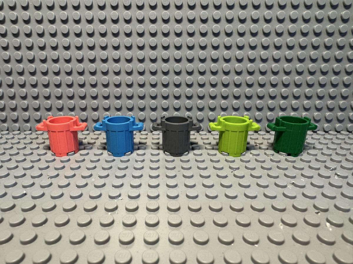 Lego Giocattoli: Lego Mülleimer Kehrichteimer Abfalleimer diverse Farben – Nuovo (secondo la descrizione) da Binningen venduto da Mbudget74