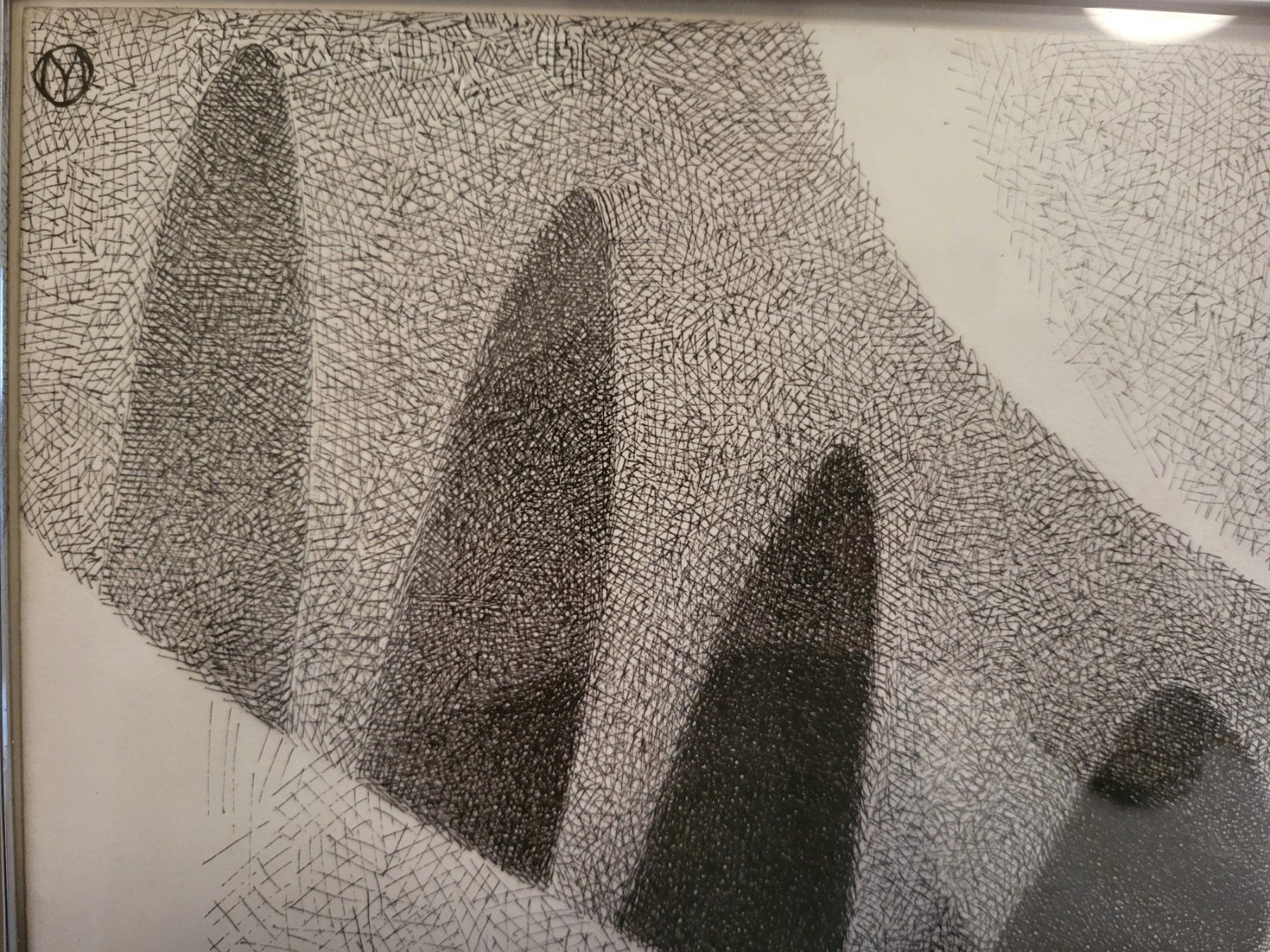 Dipinti: Jean de Maximy Ink drawing – Usato da Geneve venduto da T36 2