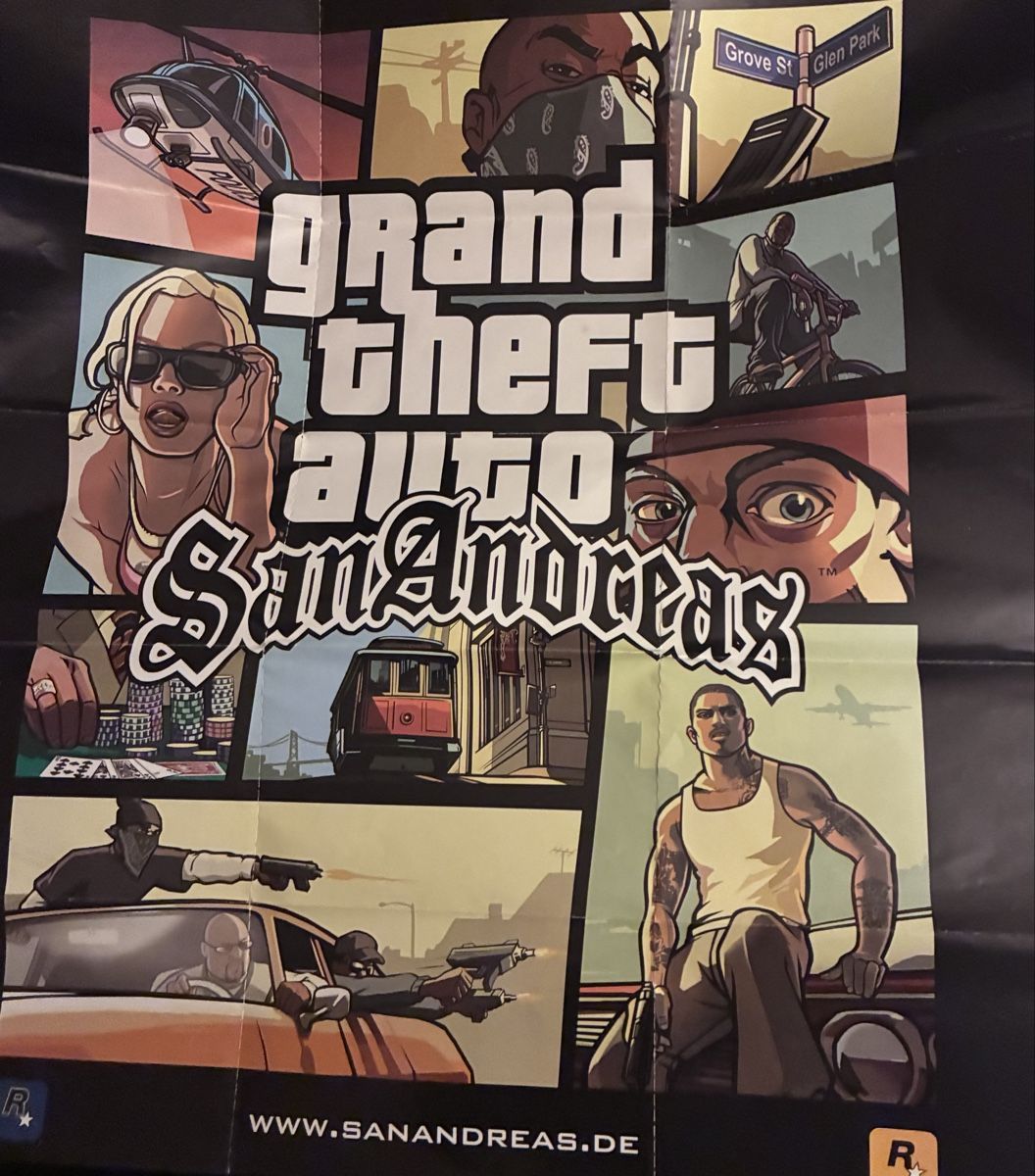 Spiele: GTA San Andreas Originalposter – Gebraucht aus Baden von Goldbaum
