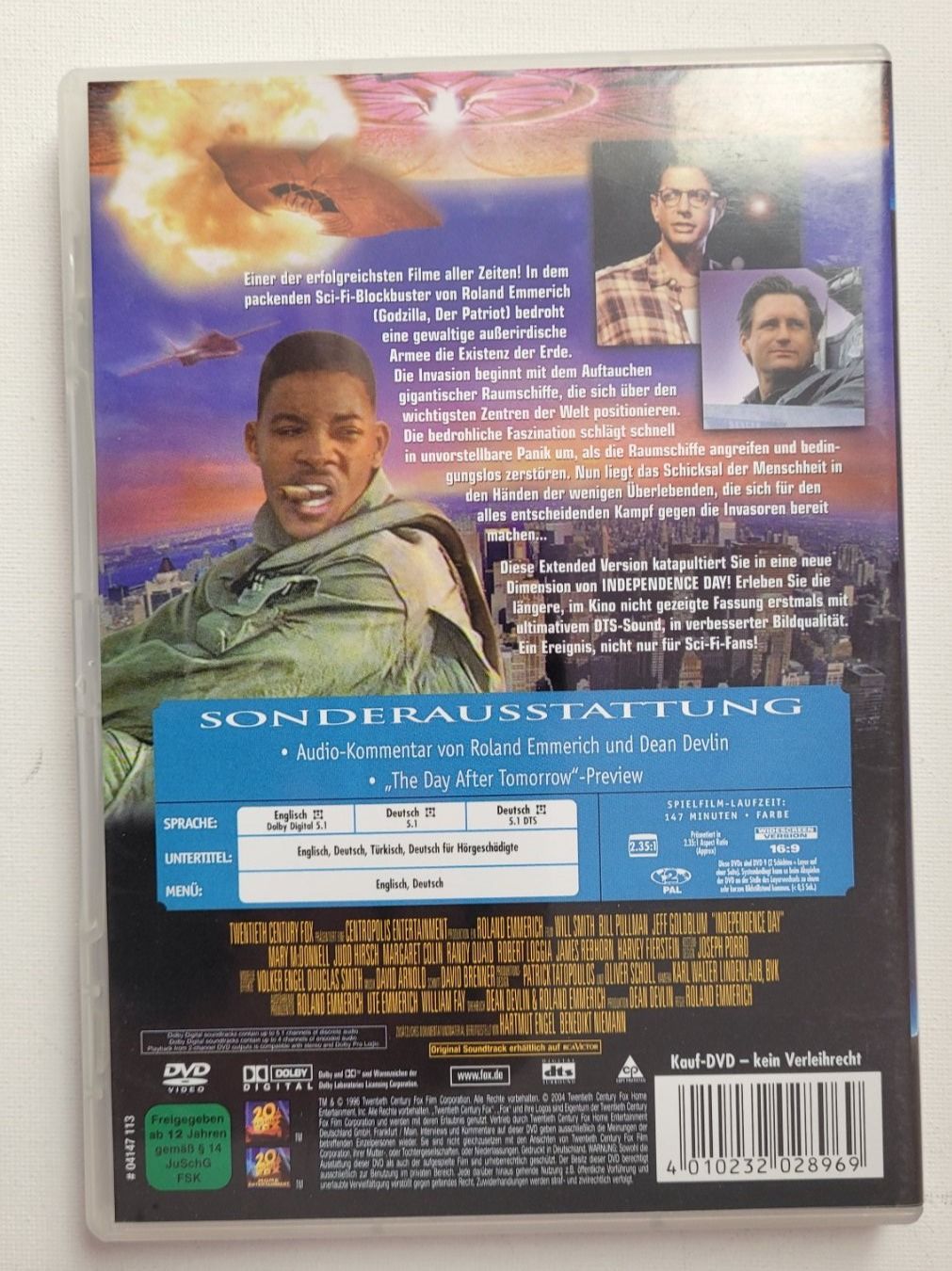 Tutti i DVDs: INDEPENDENCE DAY – EXTENDED SINGLE VERSION – Usato da Neftenbach venduto da Mador6 2
