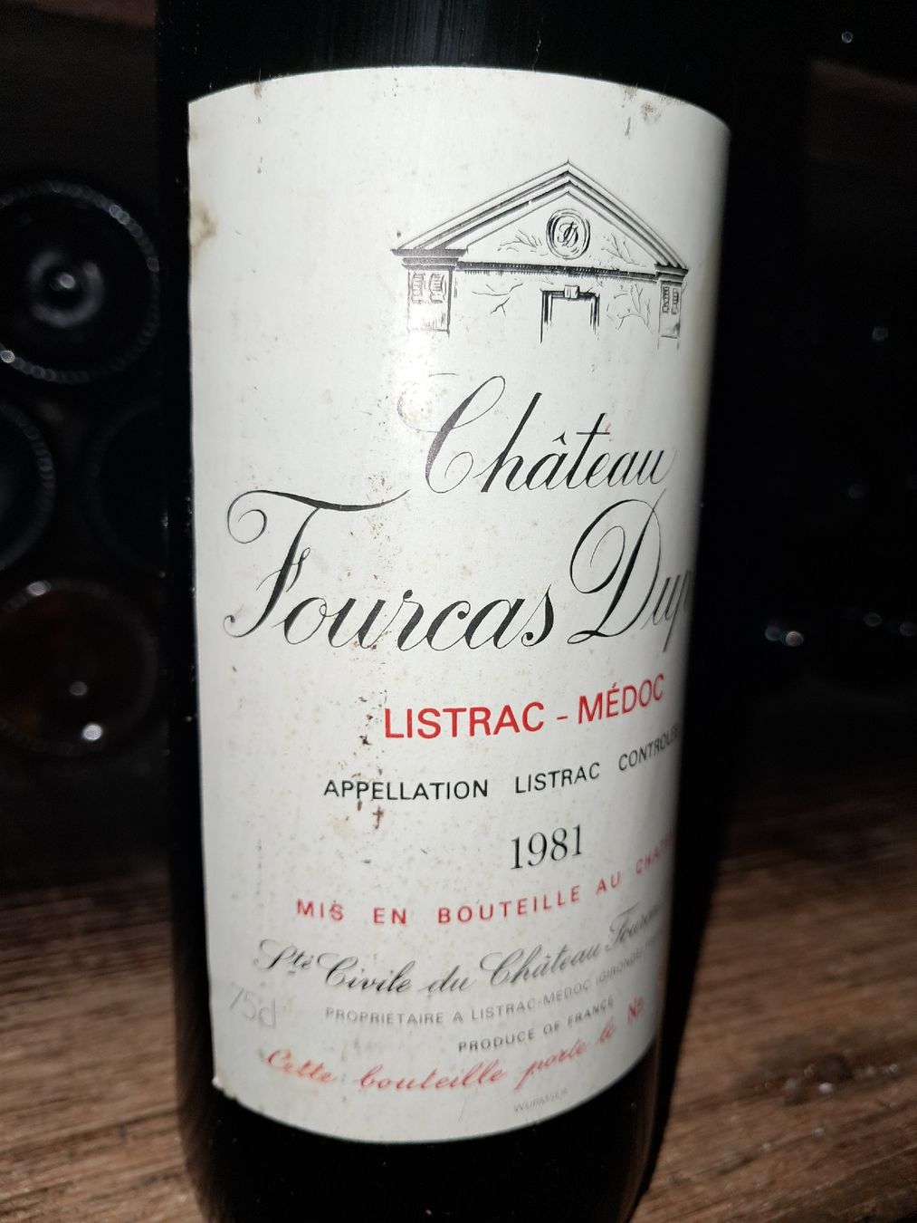 Vino: Château Fourcas Dupré 1981 – Nuovo e nell'imballaggio originale da Le locle venduto da juliensaran 2