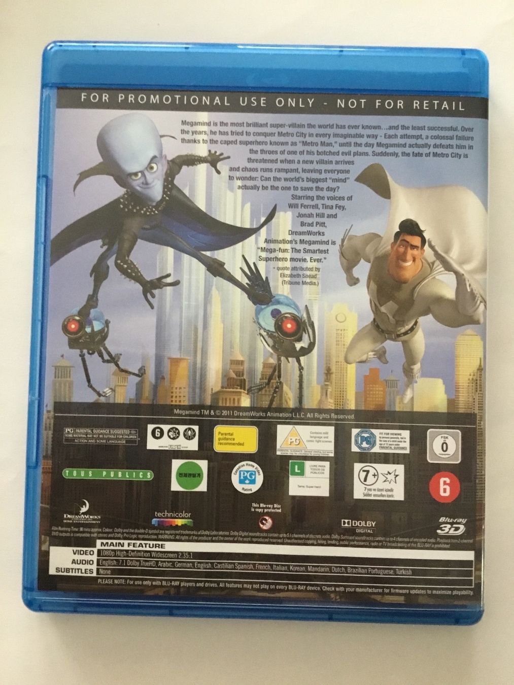 Tous les DVDs: Megamind Blu Ray 3D Neu Wertig – Neuf (Voir description) à Blauen par sternchen66 1