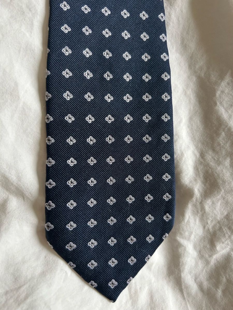 Cravatte: Dunkelblaue Krawatte mit Muster - SuitSupply – Usato da Zürich venduto da moreese