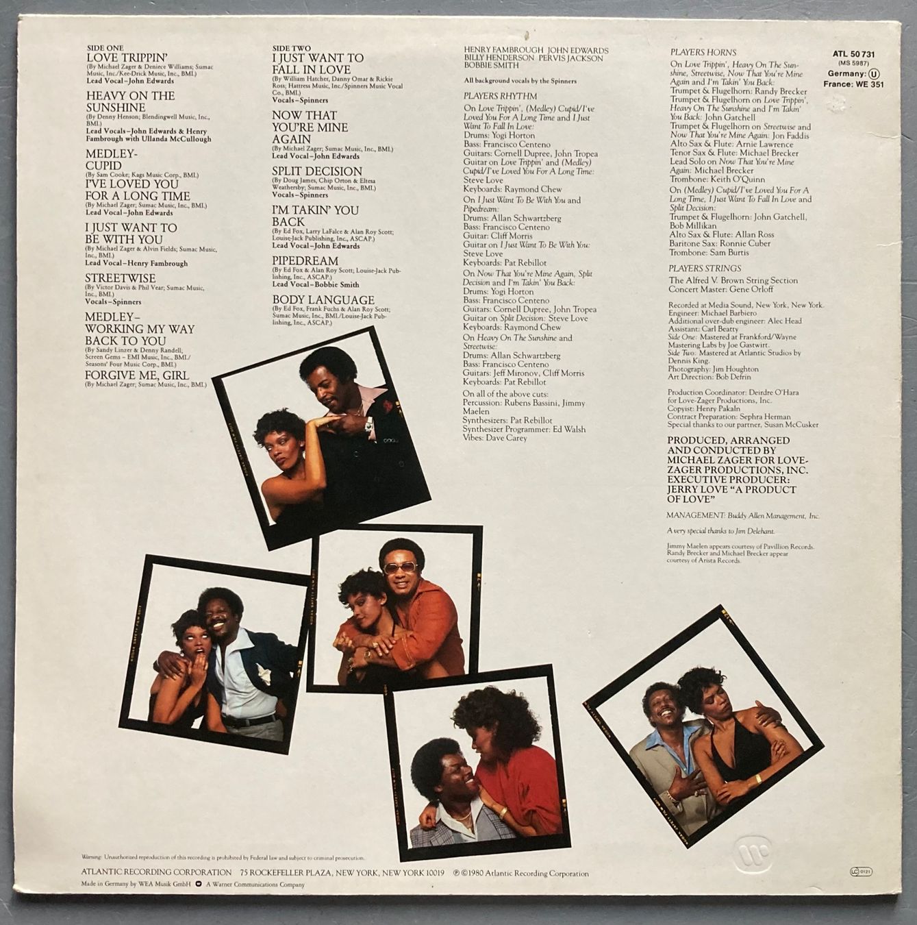 Schallplatten: SPINNERS - LOVE TRIPPIN' – Gebraucht aus Poliez-Pittet von Newtown-Records 1