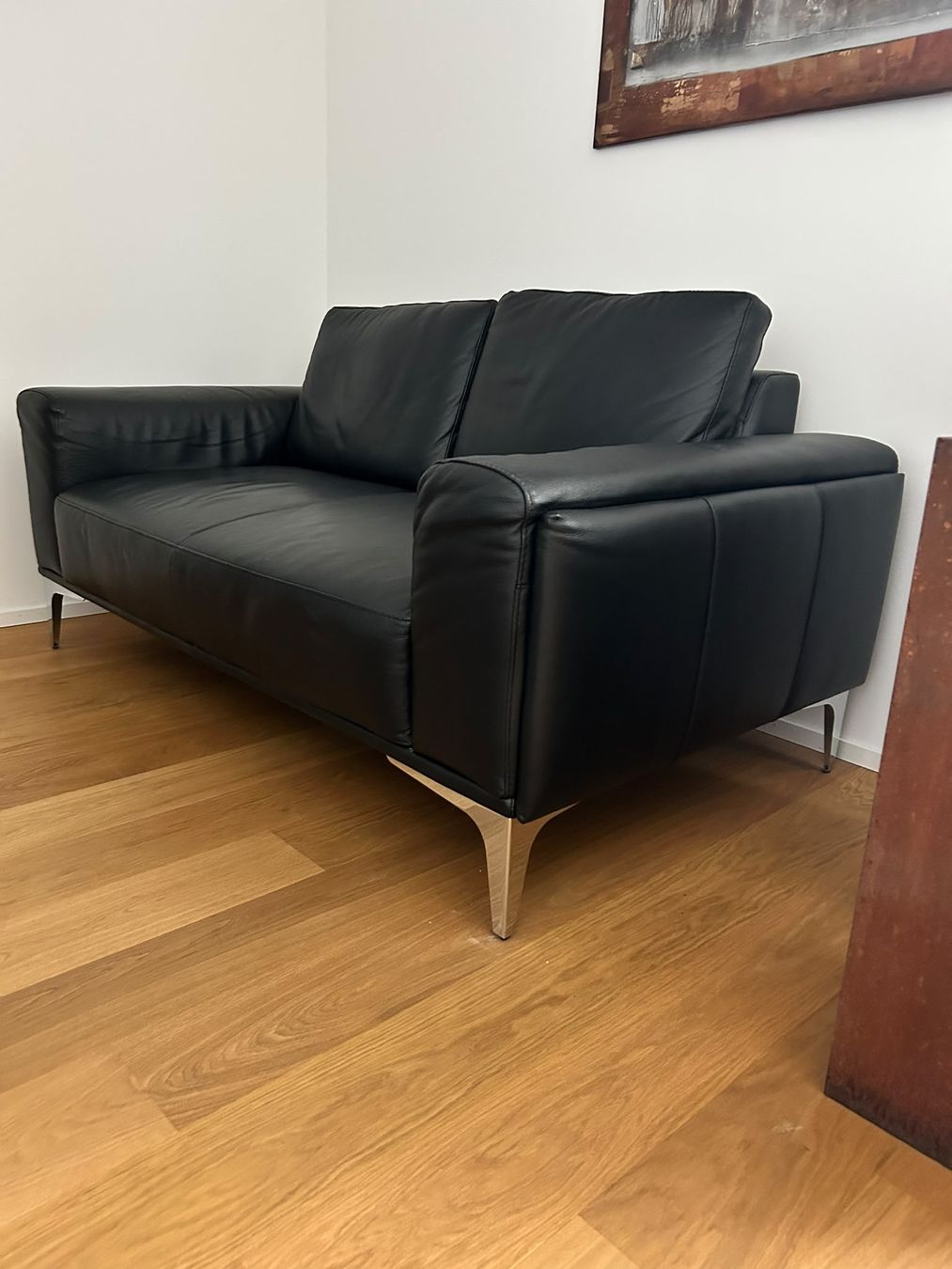 Divani: Sofa schwarz Echtleder – Usato da Alberswil venduto da MiSaWi