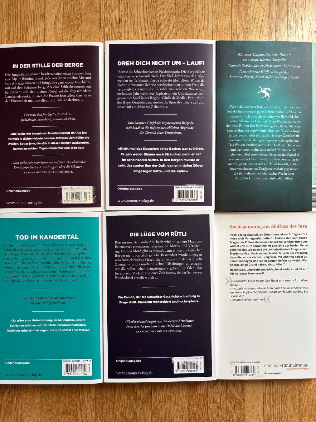 Libri: 6 Schweizer Krimis – Usato da Menziken venduto da August2023 1