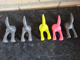 Lustige Wandhaken für Kinderzimmer - Tier Po Design!