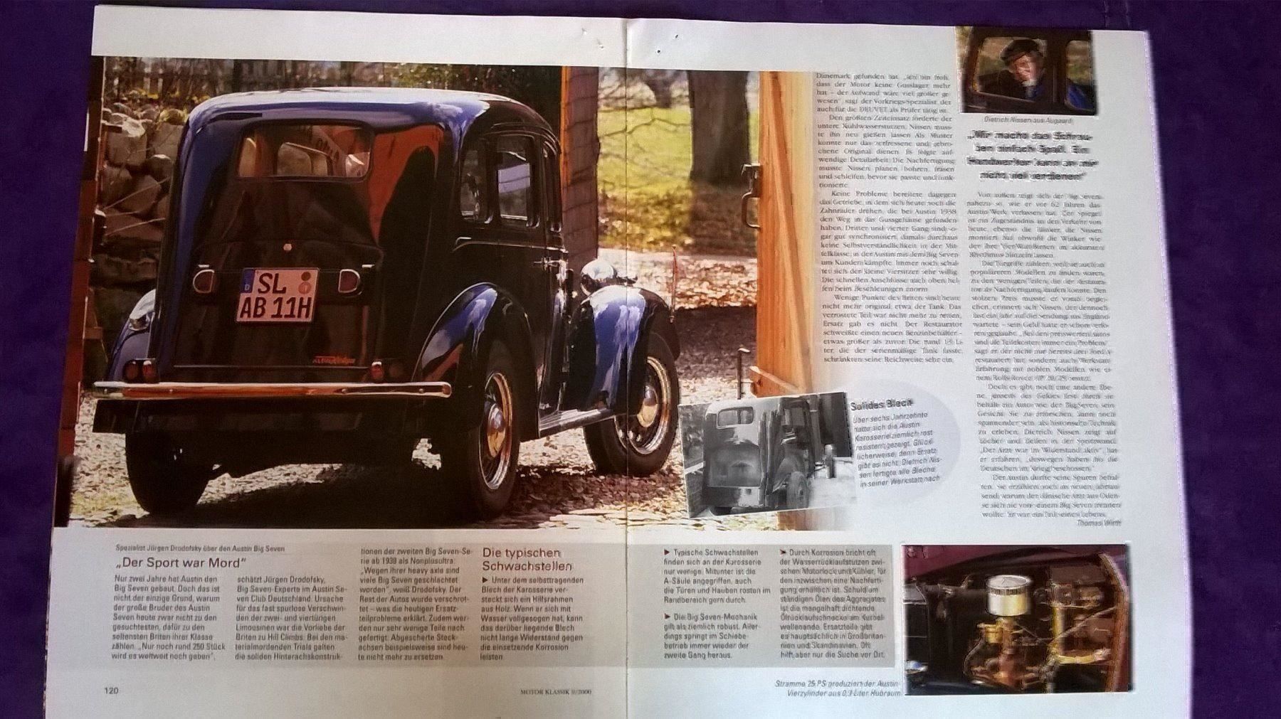 Libri: Bericht Austin Big Seven, 1938 – Usato da Bern venduto da micky031 2