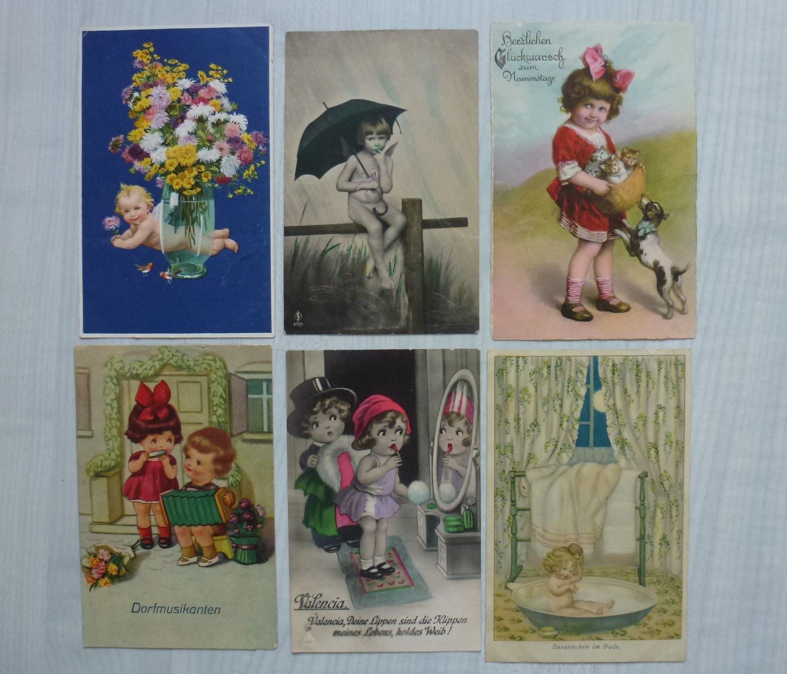 Cartoline postali: Lot ++ 24 Stück Ansichtskarten mit Abbildungen von Kindern – Usato da Walkringen venduto da Casablanca777 3