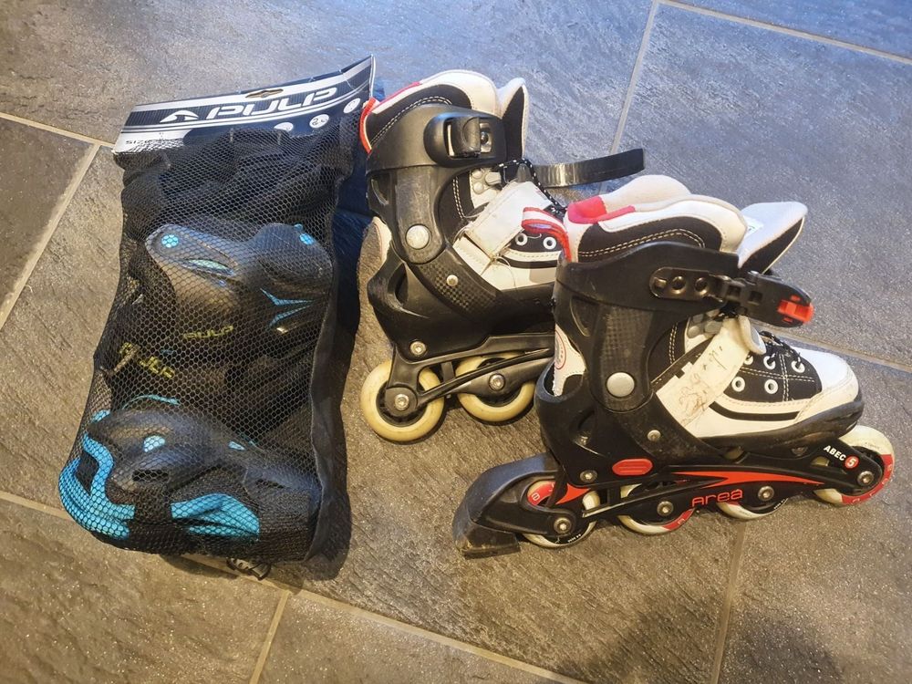 Inline Skates grössen verstellbar und Schoner Kaufen auf Ricardo