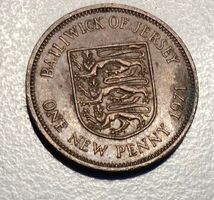 Jersey One New Penny 1971 - Seltene Sammlermünze!