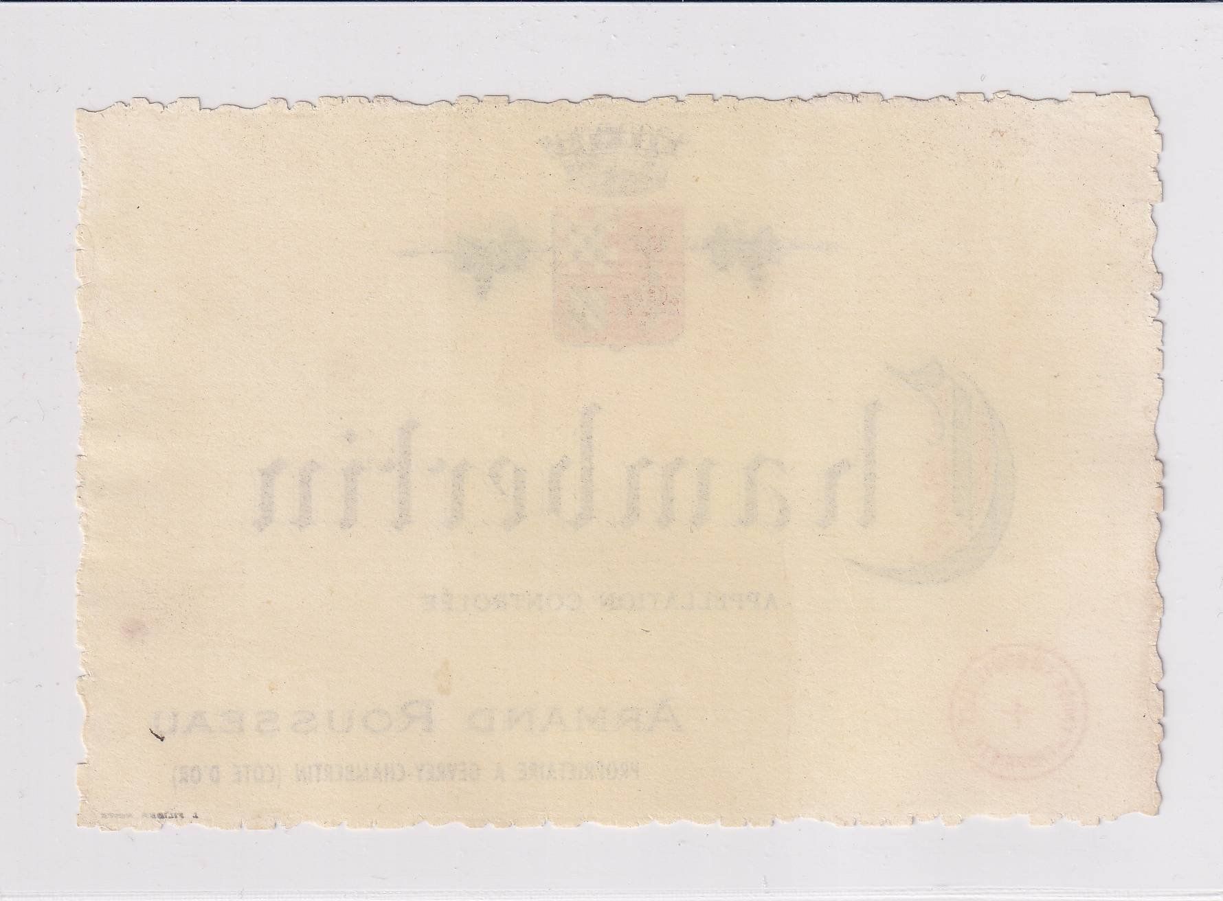 Papier: Etikette - Chambertin /bd – D'occasion à Hombrechtikon par Rudolf07 1