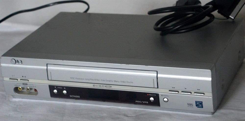 Lecteur combo DVD VHS LG V280 - Stéréo Hi-Fi 6 têtes fonctionnel sans