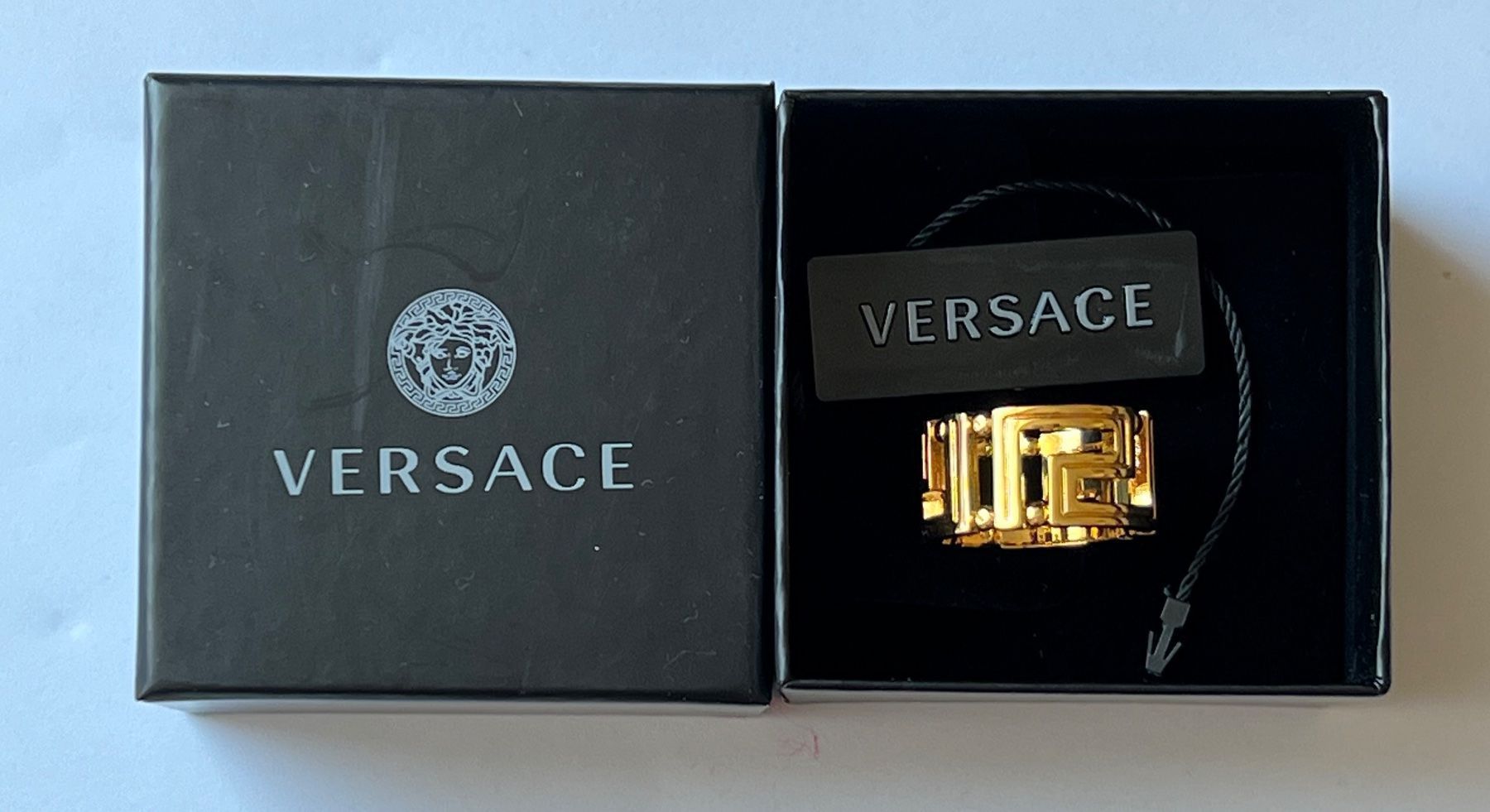 Anelli: Versace Unisex GRECA - Ring, Gr. 57 (17) – Nuovo e nell'imballaggio originale da Oberaach venduto da Dandy2021 2