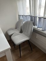 2 Esszimmer stuhle grau / 2 Grey Fabric Chairs