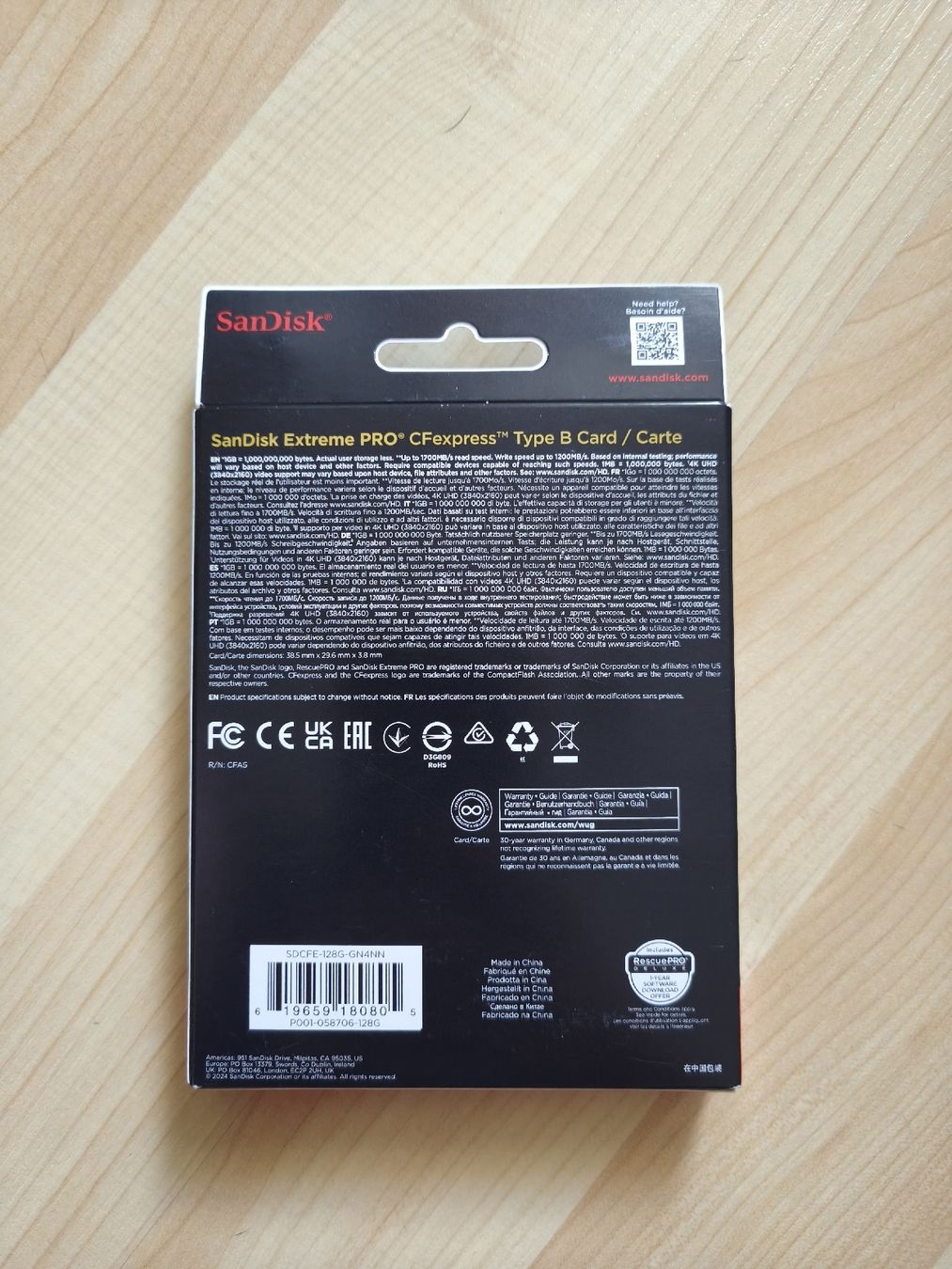 Sandisk Schede di memoria: SanDisk Extreme PRO CFexpress Type B 128 GB NEU mit Garantie – Nuovo e nell'imballaggio originale da Affoltern BE venduto da forsale92 2