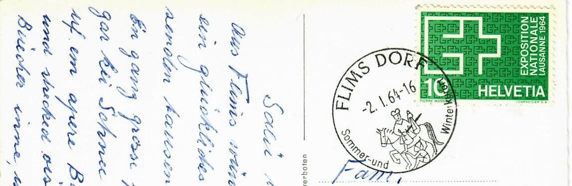 Cartes postales: Flims Dorf – D'occasion à Hochdorf par Ziegel-16 1