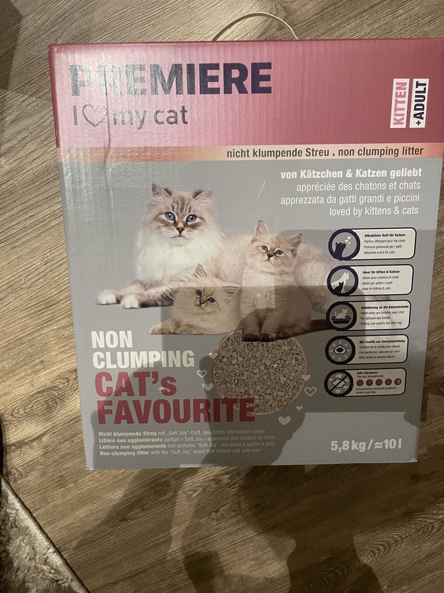 Futter: Katzenstreu (nicht klumpend) – Neu und originalverpackt aus Tägerig von Maike4180