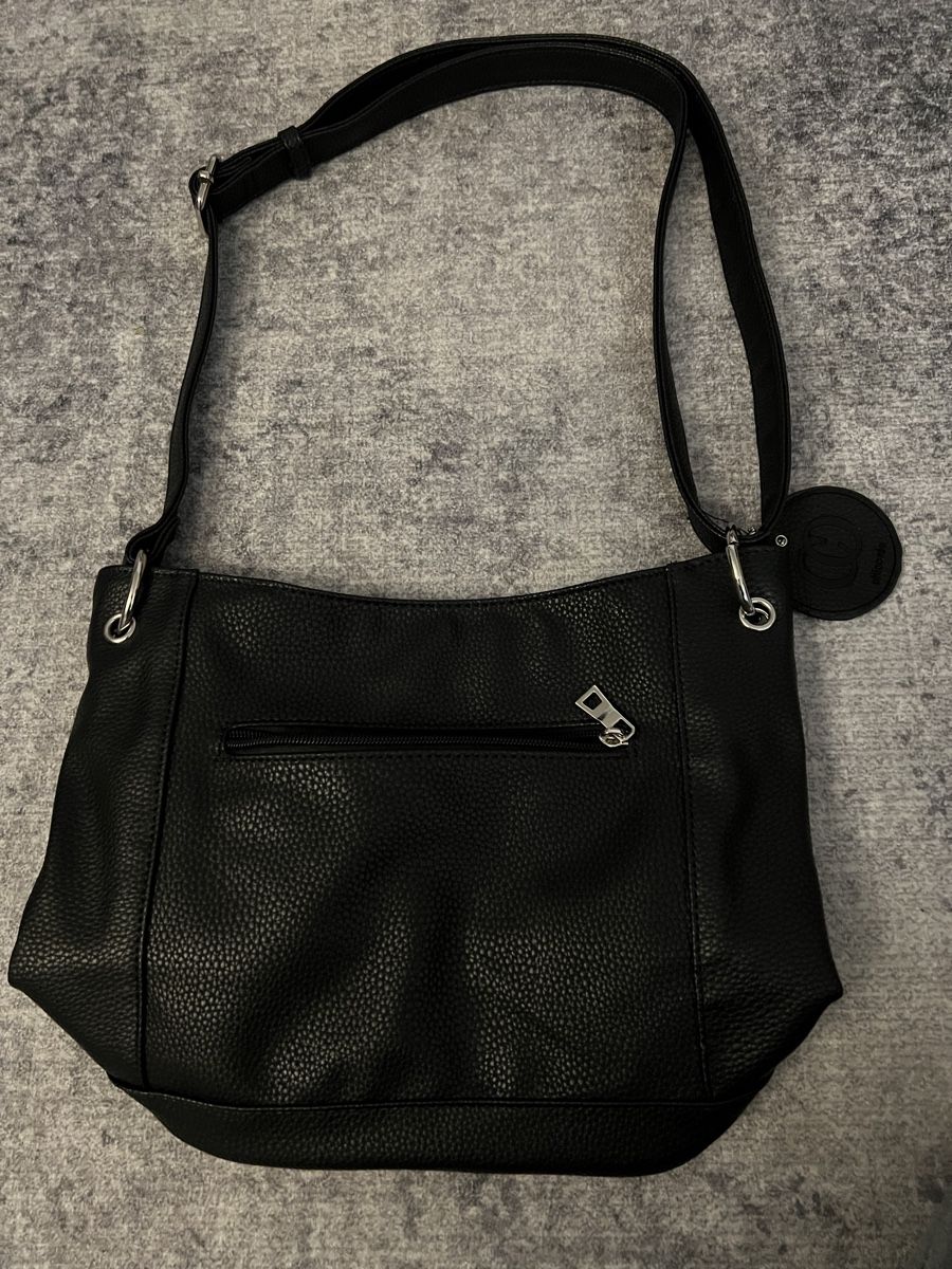 Borse da donna: Geräumige Schultertasche schwarz Kunstleder – Nuovo e nell'imballaggio originale da Siebnen venduto da toshi123 3