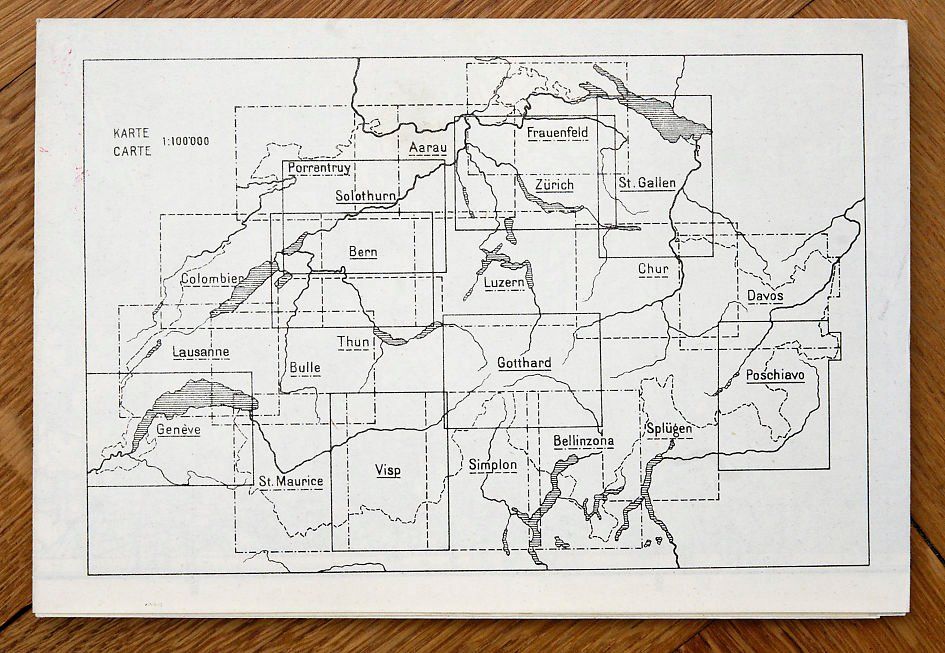 Cartine & Atlanti: Topografische Karte Aarau 1931 – Usato da Bern venduto da Maccalvin 5