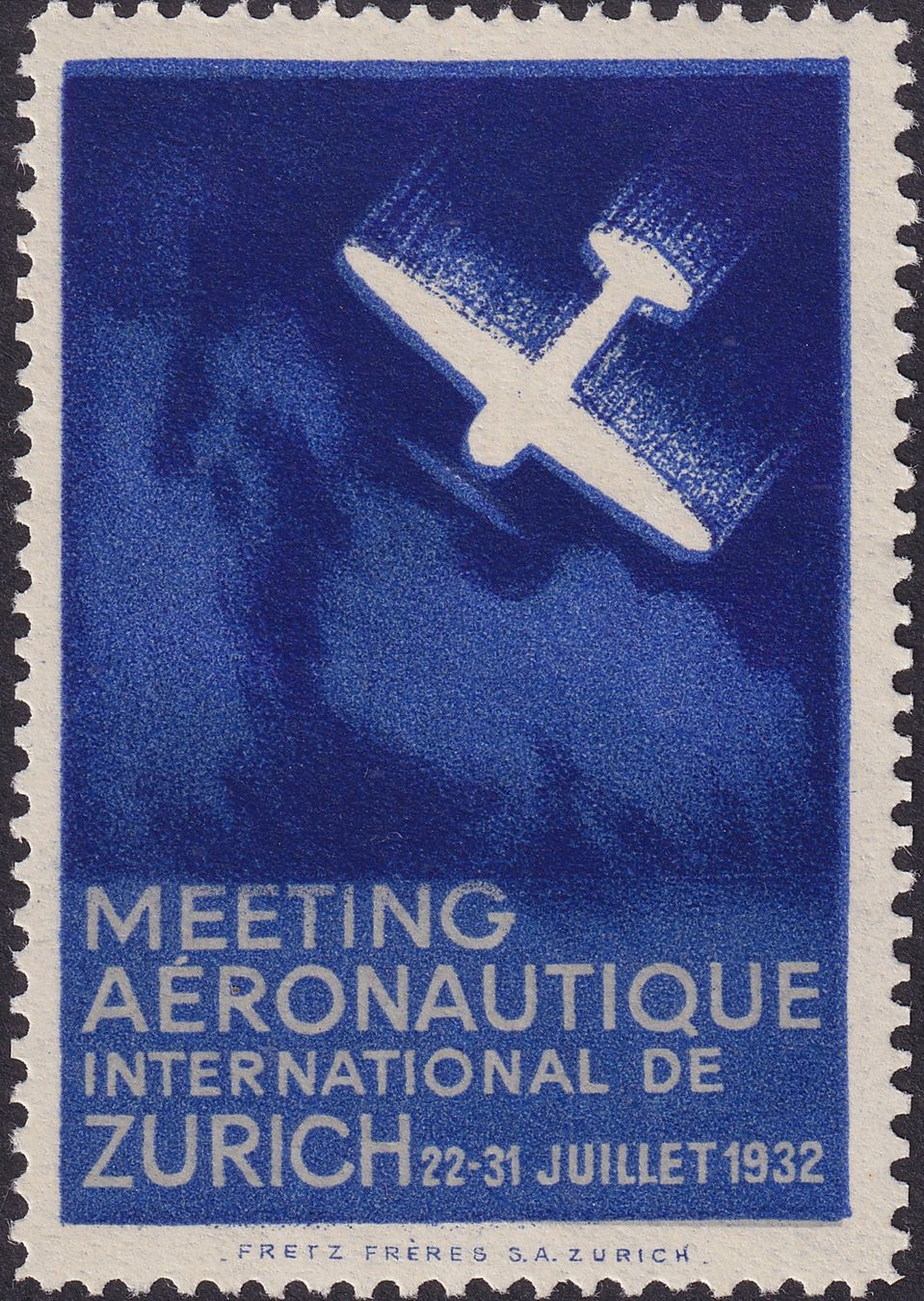Tutti i francobolli: 1932, Flugpost-Vignette Nr.25 tadellos postfrisch ** – Usato da Sursee venduto da Luzernerraute