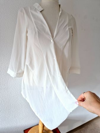 TUNIKA BLUSE PLEASE 36 S 38 M SPEZIELL   TOP ZU JEANS HOSE