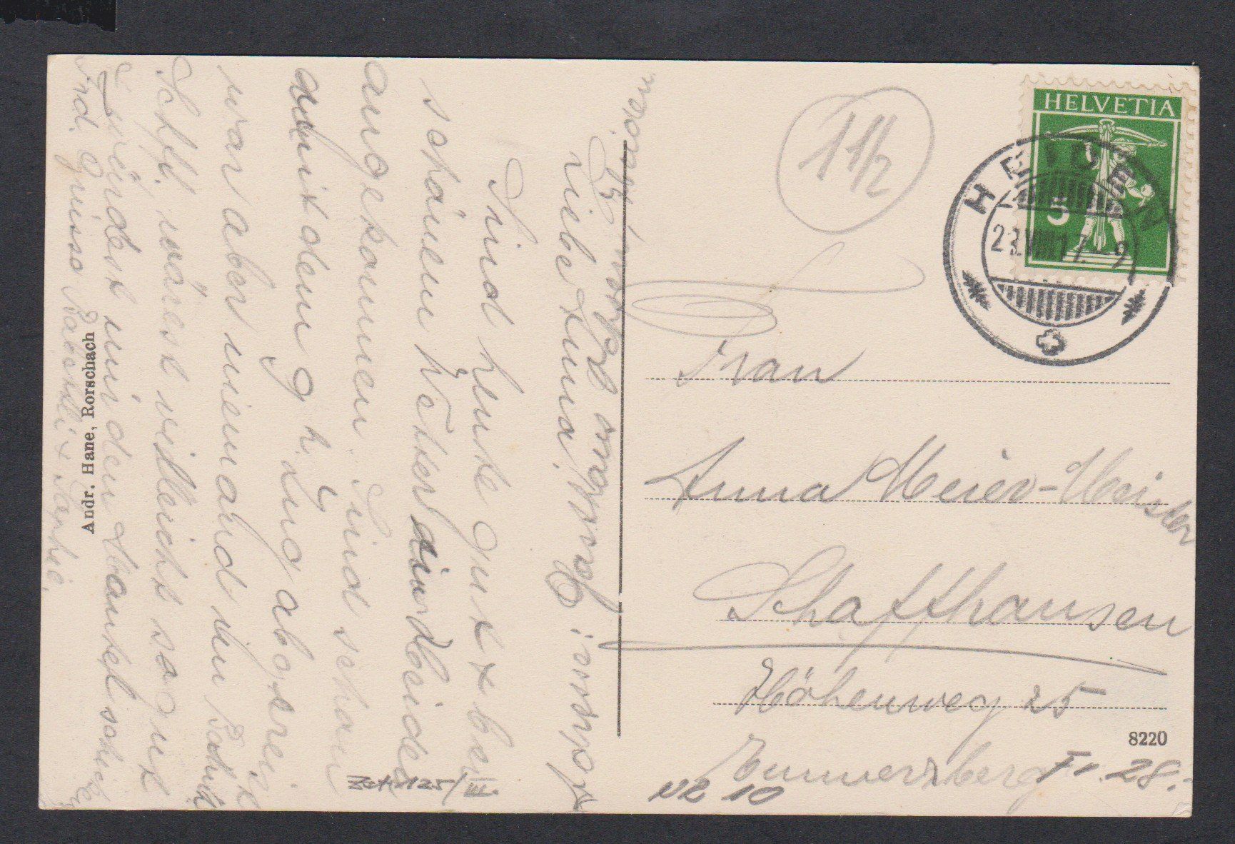 Cartoline postali: Heiden   :   alte Ansichtskarte von 1917 – Usato da Vitznau venduto da Ropaku 1