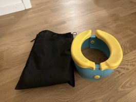 Reise-Toilettensitz klappbar blau gelb