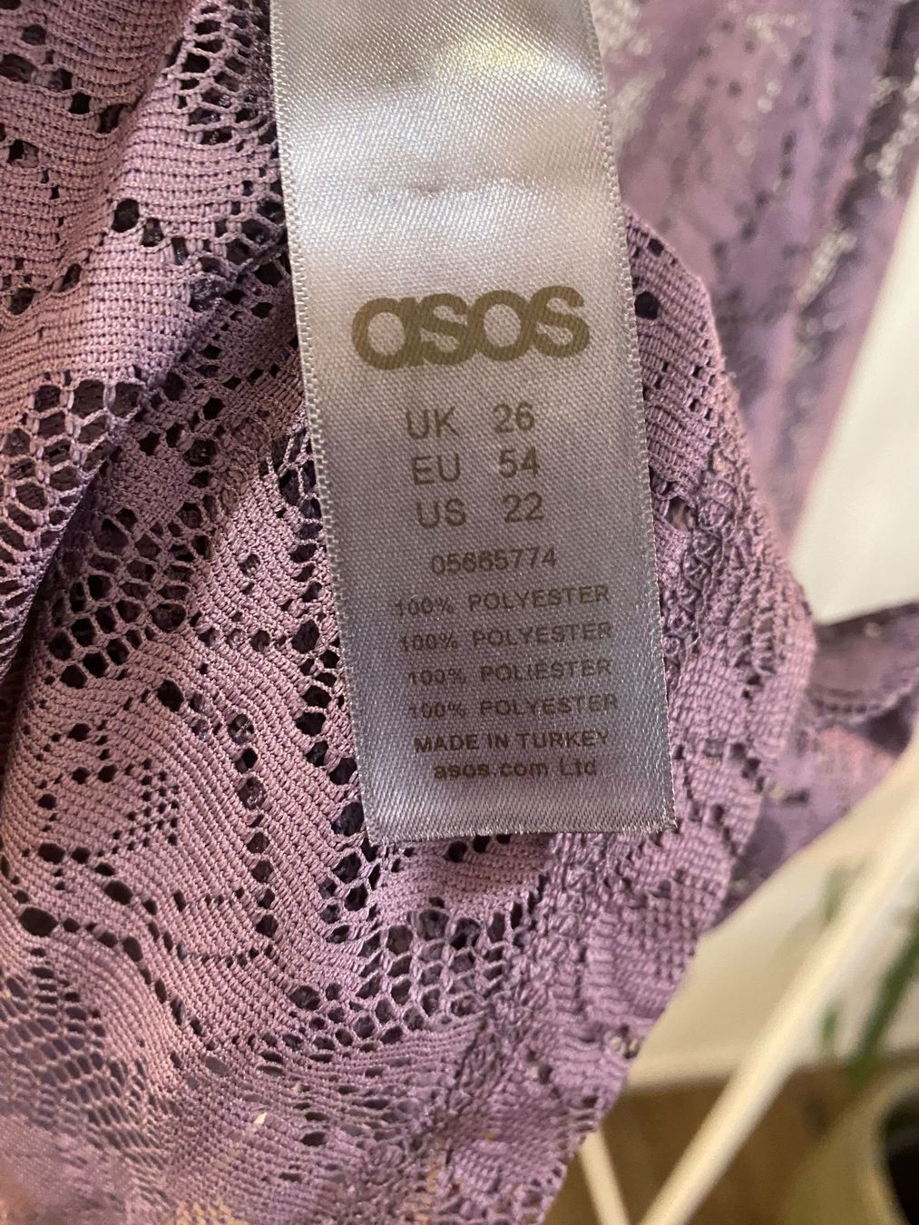 Asos T-shirt: Asos Spitzen-Shirt lila Gr. 54 – Usato da Pratteln venduto da a23_j2gs 8
