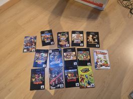 N64 Spiele Anleitungen Konvolut, diverse Titel, Top Zustand!