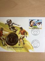 Franz Beckenbauer Sondermünze Briefmarke 1988 Niue 5 Dollar