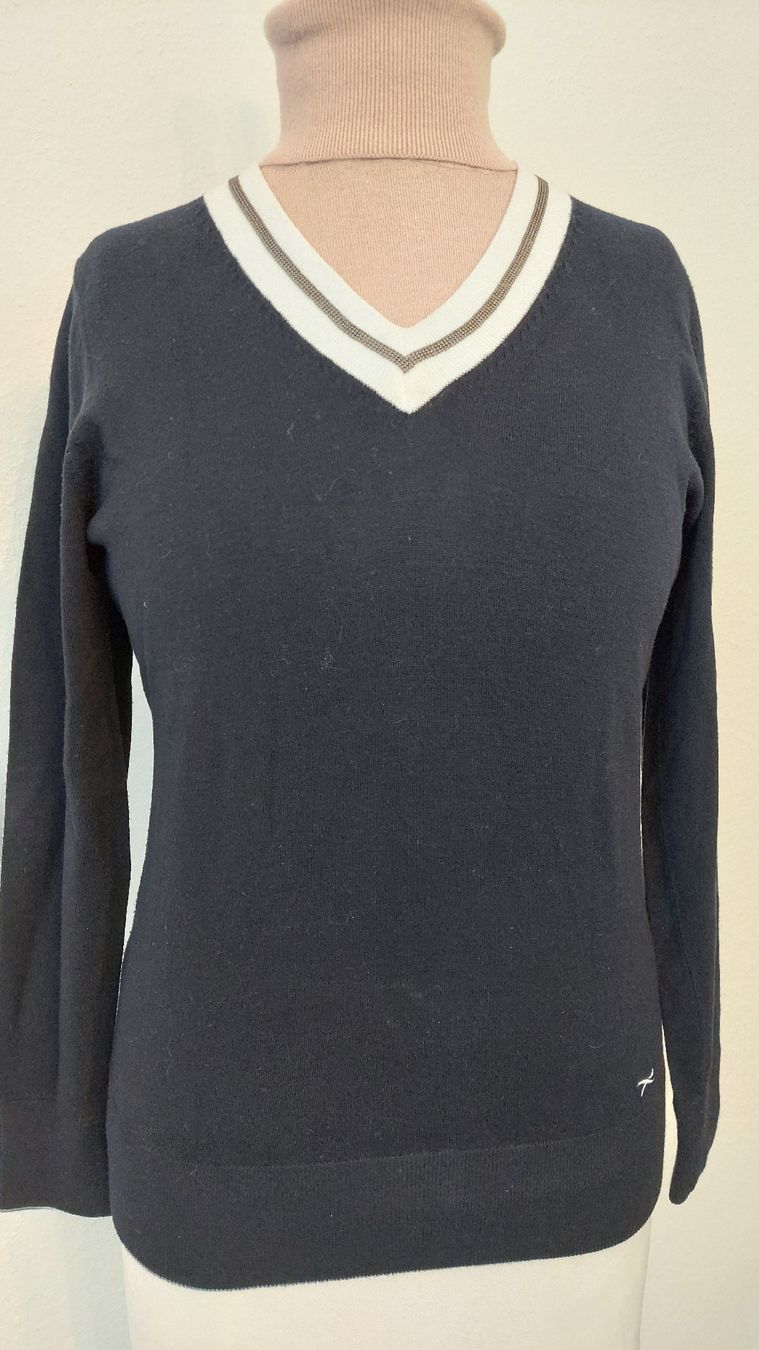 Brax Maglioni & Felpe: Brax Dunkelblauer Pullover mit V-Ausschnitt, Grösse S/M. – Usato da Gwatt (Thun) venduto da Letzte-Chance 1